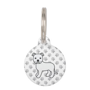 Infos zum White English Staffie Cartoon Dog & Pet Haustiermarke