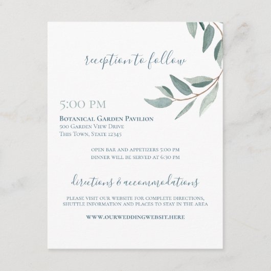 Infos zur botanischen Aquarellfläche und zum staub Begleitkarte (Vorderseite)