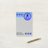 InfoSec Berufliches Logo - Netzwerk-Sicherheit-Tea Post-it Klebezettel (Auf Schreibtisch)