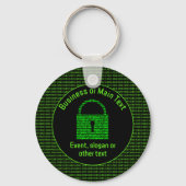 Infosec Theme - Sichere digitale Daten - vollständ Schlüsselanhänger (Vorderseite)