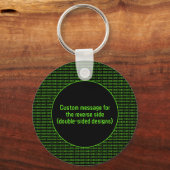 Infosec Theme - Sichere digitale Daten - vollständ Schlüsselanhänger (Rückseite)