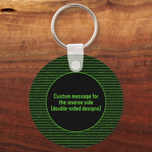 Infosec Theme - Sichere digitale Daten - vollständ Schlüsselanhänger (Rückseite)