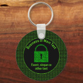 Infosec Theme - Sichere digitale Daten - vollständ Schlüsselanhänger (Vorderseite)