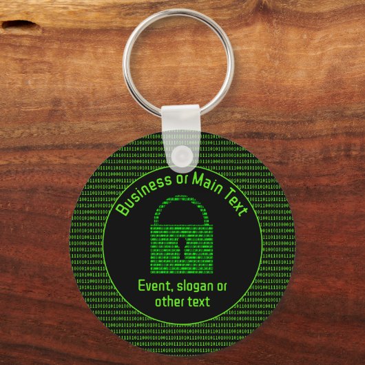 Infosec Theme - Sichere digitale Daten - vollständ Schlüsselanhänger (Vorderseite)