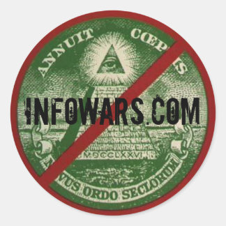 INFOWARS.com Runder Aufkleber
