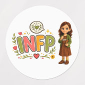 INFP — A Sonhadora Criativa Etiketten (Design 1)