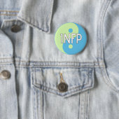 INFP blauer und grüner Yin Yang Knopf Button (Beispiel)