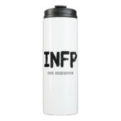 INFP - Der Mediator (schwarz) Thermosbecher (Vorderseite)