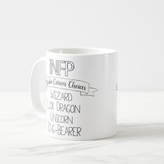 INFP der Träumer Kaffeetasse (Vorderseite Links)