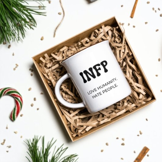 INFP MBTI Funny Mug mit Black Text Coffee Tasse