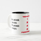 INFP Persönlichkeits-Tasse Zweifarbige Tasse (Vorderseite Links)