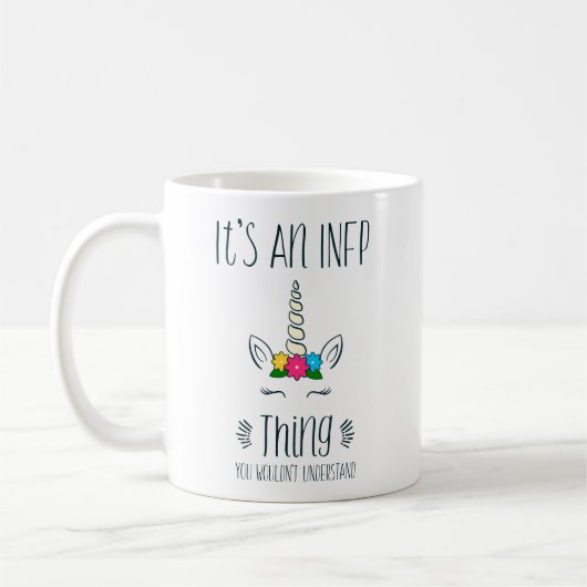 INFP Sache-Einhorn Kaffeetasse (Links)