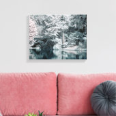 Infrared Paris Garden Stretched Canvas Print Leinwanddruck (Insitu (Wohnzimmer))
