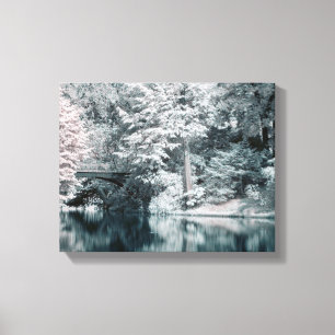 Infrared Paris Garden Stretched Canvas Print Leinwanddruck