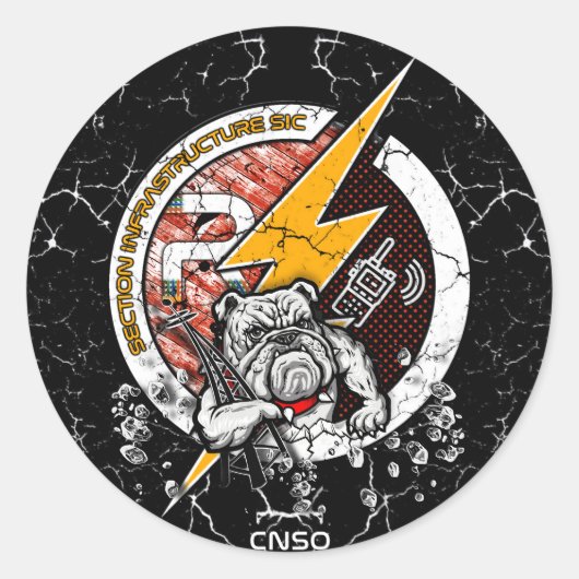 INFRAROT-AUFKLEBER RUNDER AUFKLEBER (Vorderseite)