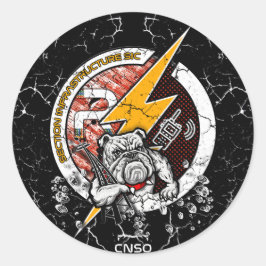 INFRAROT-AUFKLEBER RUNDER AUFKLEBER