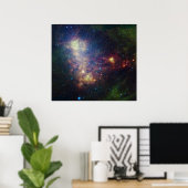 Infrarot-Porträt, das Sterne und Staub aufdeckt Poster (Heimbüro)