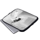 Infrarot, Schwarz & Weiß, Tasse, Glas, Kaffee, Laptopschutzhülle (Vorne Knopf)