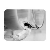 Infrarot, Schwarz & Weiß, Tasse, Glas, Kaffee, Magnet (Horizontal)