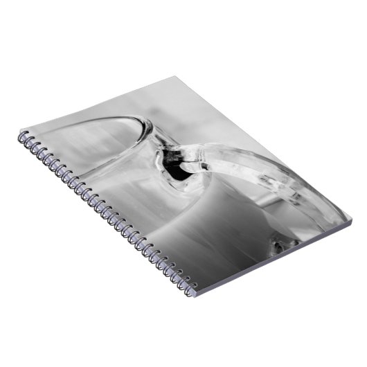 Infrarot, Schwarz & Weiß, Tasse, Glas, Kaffee, Notizblock (Rechte Seite)