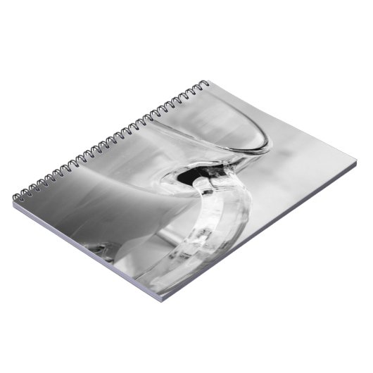 Infrarot, Schwarz & Weiß, Tasse, Glas, Kaffee, Notizblock (Linke Seite)