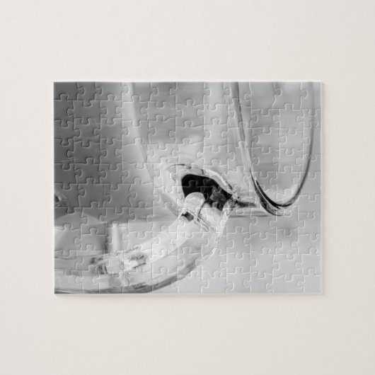 Infrarot, Schwarz & Weiß, Tasse, Glas, Kaffee, Puzzle (Horizontal)