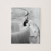 Infrarot, Schwarz & Weiß, Tasse, Glas, Kaffee, Puzzle (Vertikal)