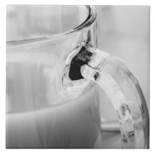 Infrarot, Schwarzweiß,Tasse, Glas, Kaffee, Fliese