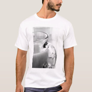 Infrarot, Schwarzweiß,Tasse, Glas, Kaffee, T-Shirt
