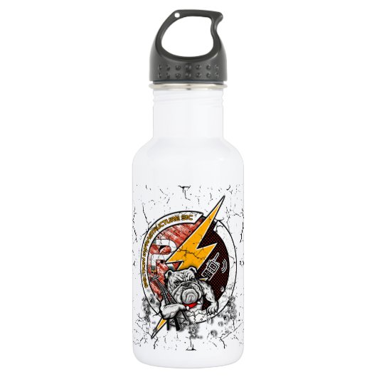 INFRAROT-WEISSER STAHLFUSS EDELSTAHLFLASCHE (Vorderseite)