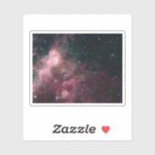 Infrarotansicht mit Geburt und Tod von Sternen Aufkleber (Blatt)