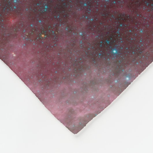 Infrarotansicht mit Geburt und Tod von Sternen Fleecedecke (Ecke)