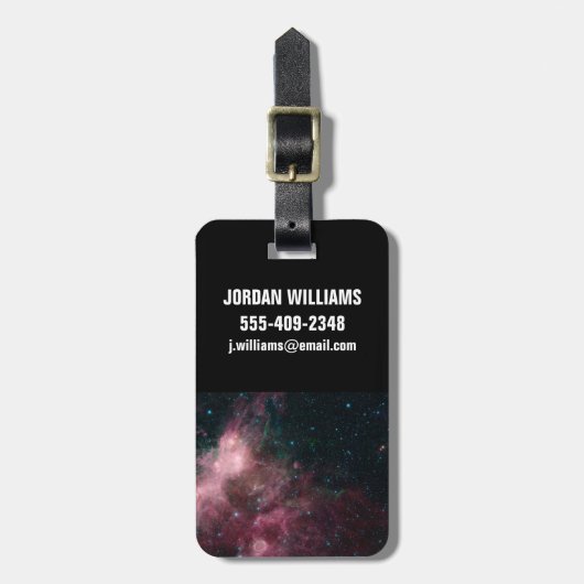 Infrarotansicht mit Geburt und Tod von Sternen Gepäckanhänger (Vorderseite vertikal)