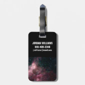 Infrarotansicht mit Geburt und Tod von Sternen Gepäckanhänger (Rückseite vertikal)