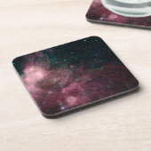 Infrarotansicht mit Geburt und Tod von Sternen Getränkeuntersetzer (Linke Seite)