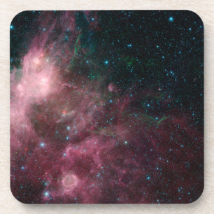 Infrarotansicht mit Geburt und Tod von Sternen Getränkeuntersetzer