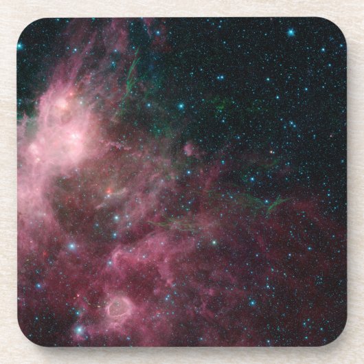 Infrarotansicht mit Geburt und Tod von Sternen Getränkeuntersetzer (Vorderseite)