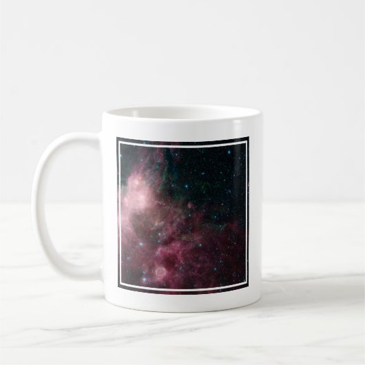 Infrarotansicht mit Geburt und Tod von Sternen Kaffeetasse (Links)