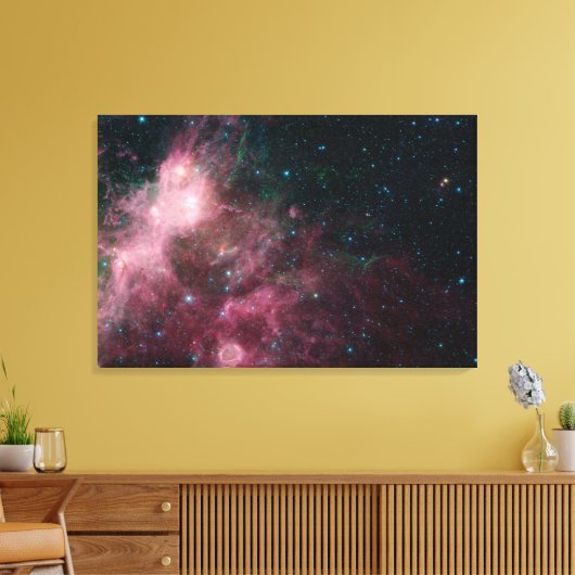 Infrarotansicht mit Geburt und Tod von Sternen Leinwanddruck (Insitu (Wohnzimmer))