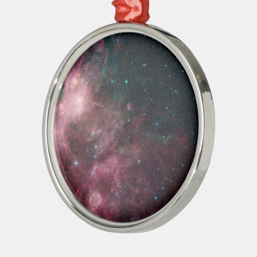 Infrarotansicht mit Geburt und Tod von Sternen Ornament Aus Metall (Links)