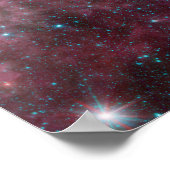 Infrarotansicht mit Geburt und Tod von Sternen Poster (Ecke)