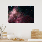 Infrarotansicht mit Geburt und Tod von Sternen Poster (Küche)