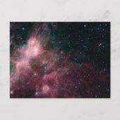 Infrarotansicht mit Geburt und Tod von Sternen Postkarte (Vorderseite)