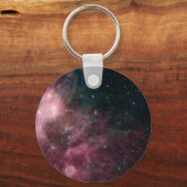 Infrarotansicht mit Geburt und Tod von Sternen Schlüsselanhänger (Rückseite)