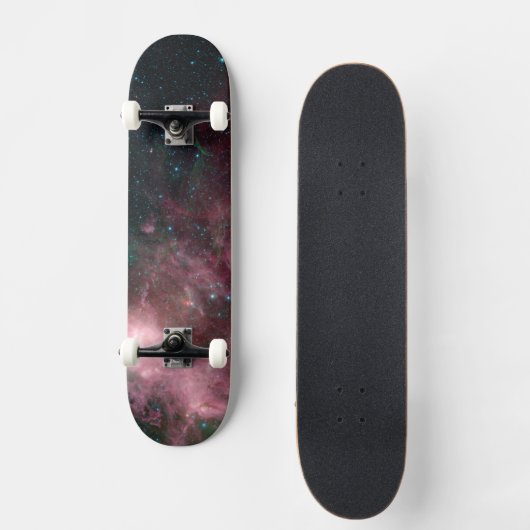 Infrarotansicht mit Geburt und Tod von Sternen Skateboard (Vorderseite)