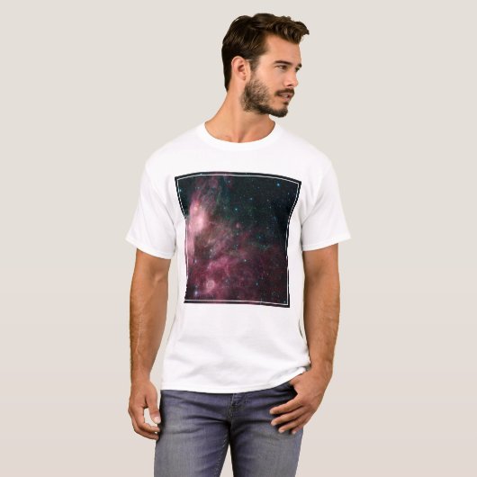 Infrarotansicht mit Geburt und Tod von Sternen T-Shirt (Vorne ganz)