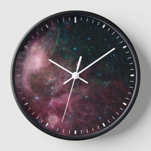 Infrarotansicht mit Geburt und Tod von Sternen Uhr (Vorderseite)