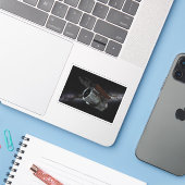 Infrarotbefragung mit großem Feld Teleskop-Raumfah Aufkleber (Laptop mit iPhone)