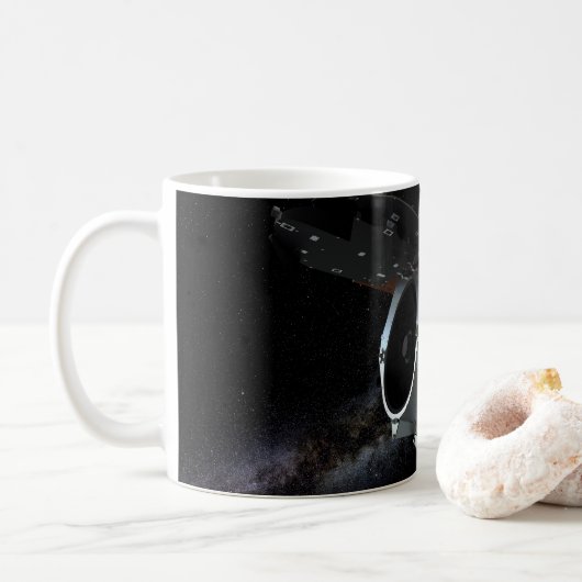 Infrarotbefragung mit großem Feld Teleskop-Raumfah Kaffeetasse (Mit Donut)