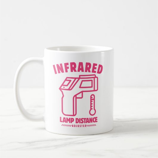 Infrarotlampe Abstand Kaffeetasse (Links)